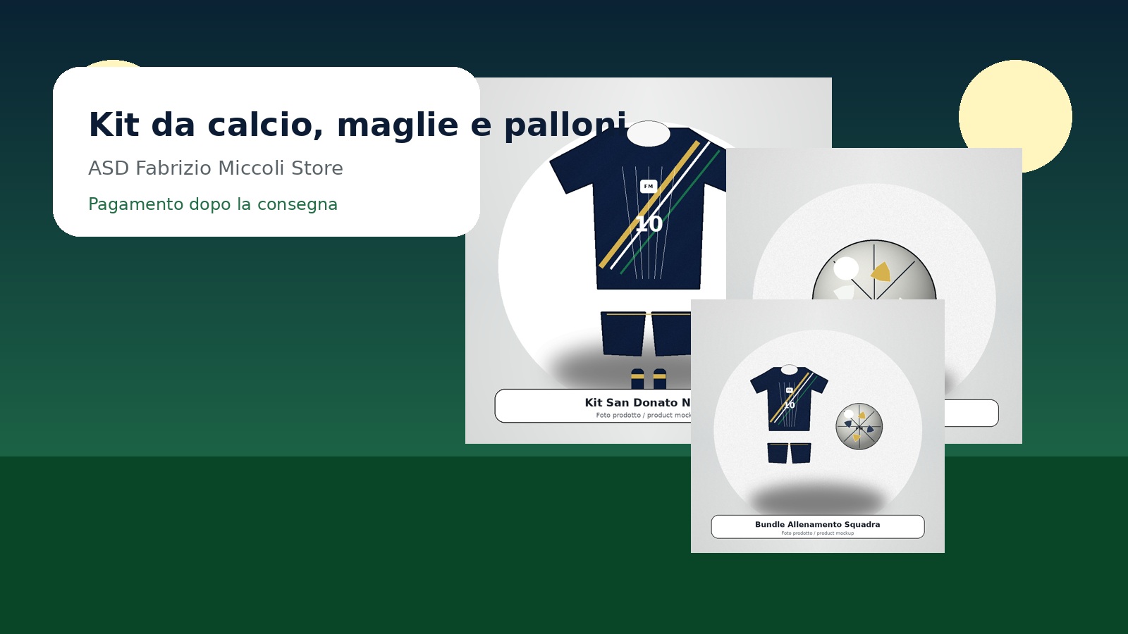 Football kits and balls
