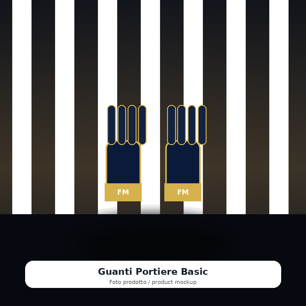 Guanti Portiere Basic mockup