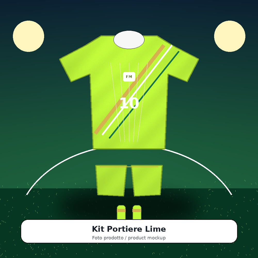 Torwart Lime Set mockup