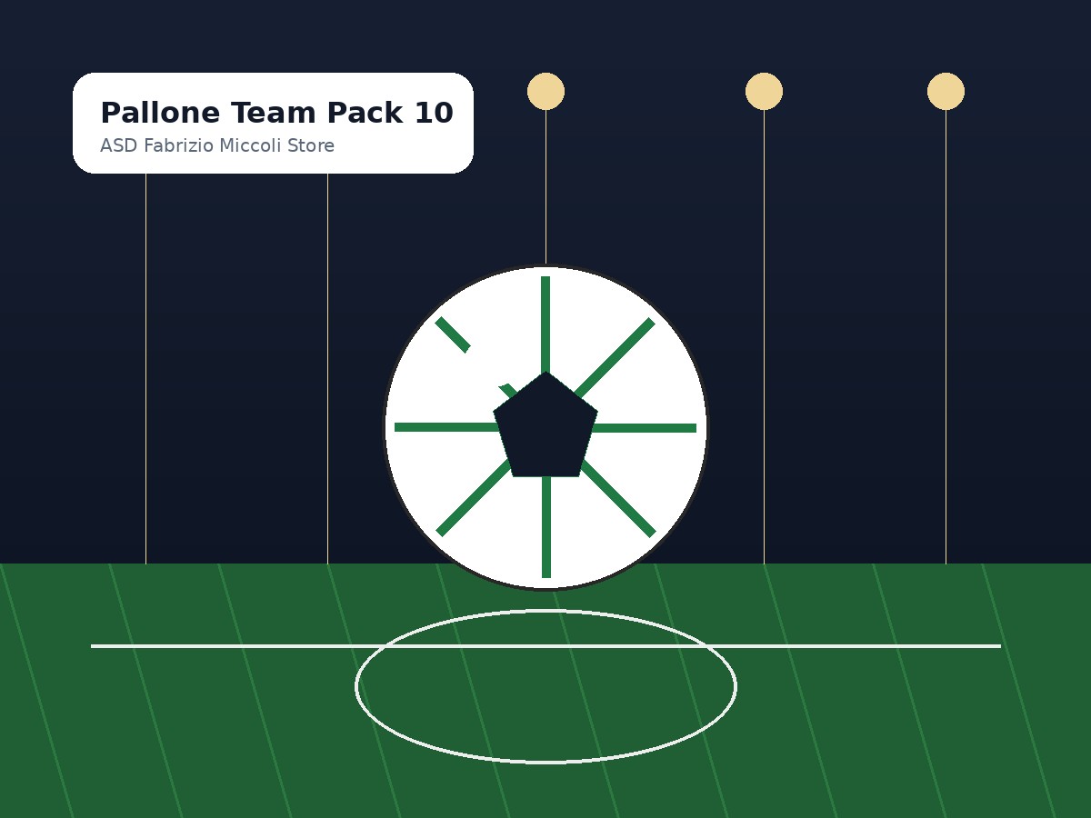 Pallone Team Pack 10 mockup