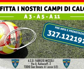 Affitto campi di calcio Lecce Salento